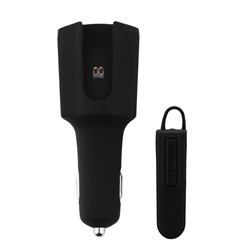 2 in 1 Car Charger With Wireless Bluetooth Headset